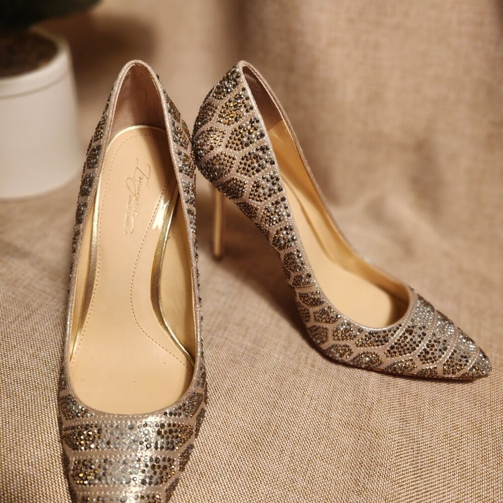 Vince Camuto Imagine Camino Oliver Sparkly Rhinestone Embellished Heels Size 7.5 - Picture 2 of 12